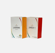 Set of Omega+++ bottle (120 softgels) & Laminine bottle (120 capsules) - Dietary Supplements