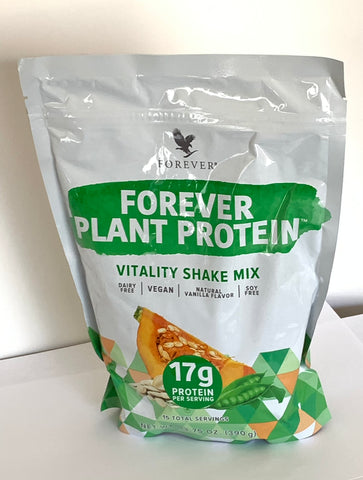 Forever Plant Protein (13.75 oz) of powder. Vegan formula. Dairy & soy free