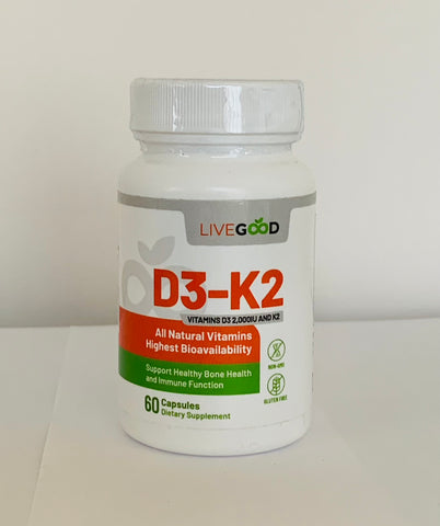 Vitamin D3-K2 2000 Bones and heart support (60 caps)