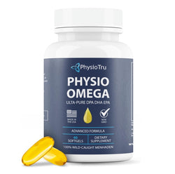 PhysioTru New Sealed Physio Omega Fish Oil 2400 mg (60 count)